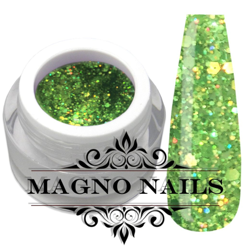 Preview: UV Gel - 1306 - Glitter Gel - Green Paradise