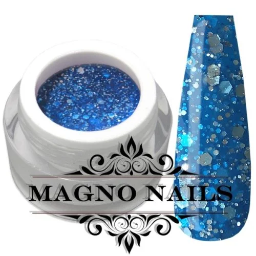 UV Gel - 1323 - Glitter Gel - Marine Glam blau Glitzer Gel Glitzergel Nageldesign Nägel Nails Nagelstudio