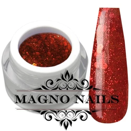 Rot Weihnachts Glitzer Gel mit Pailetten Glitter