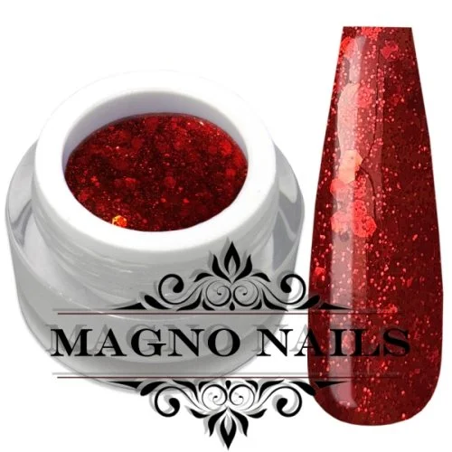 Rotes Glitter Gele mit Glitter Paletten - Weihnachten