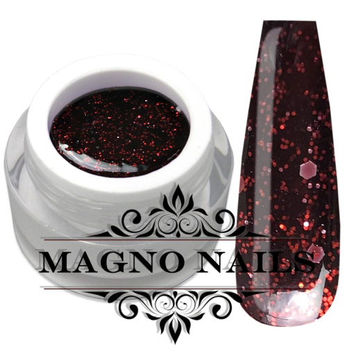 Preview: UV Gel - 1360 - Glitter Gel - Groovy Red