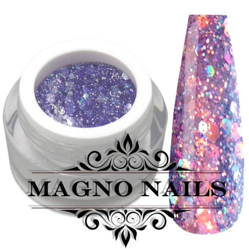 Preview: UV Gel - 1380 - Glitter Gel - Purple Sea
