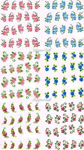 2D Nail Art Sticker