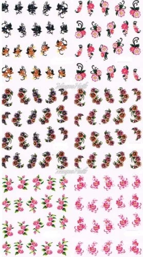 2D Nail Art Sticker