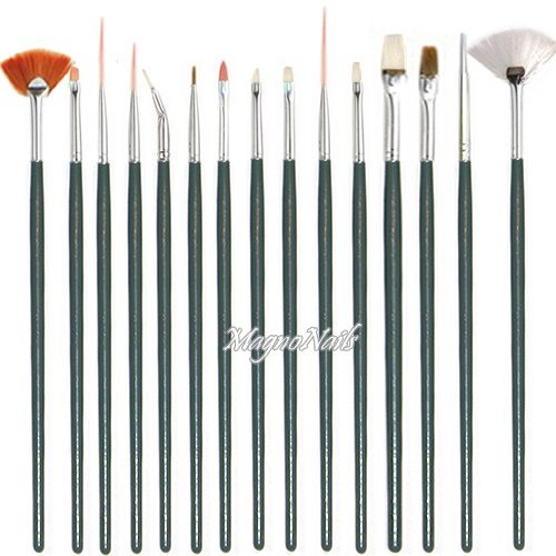 Nail Art Pinsel Set 15-Teilig Nagelpinsel Nägel Nagelstudio Zubehör Günstig Schnäppchen