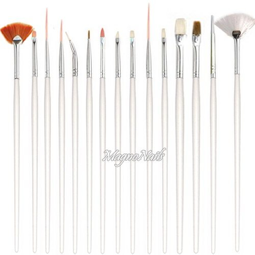 Nail Art Pinsel Set 15-Teilig Nagelpinsel Nägel Nagelstudio Zubehör Günstig Schnäppchen