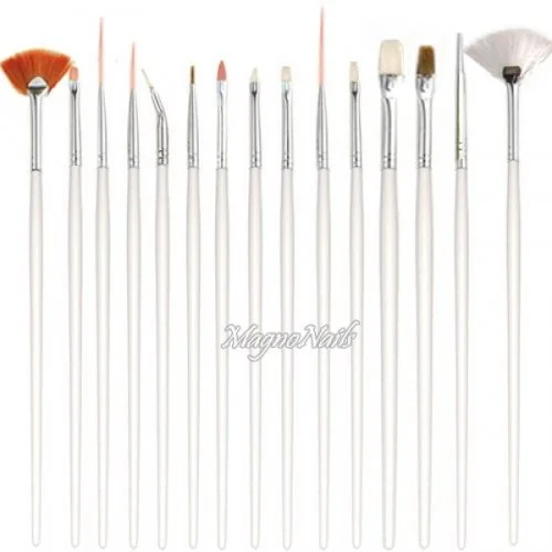 Nail Art Pinsel Set 15-Teilig Nagelpinsel Nägel Nagelstudio Zubehör Günstig Schnäppchen