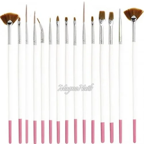 Nail Art Pinsel Set 15-Teilig Nagelpinsel Nägel Nagelstudio Zubehör Günstig Schnäppchen