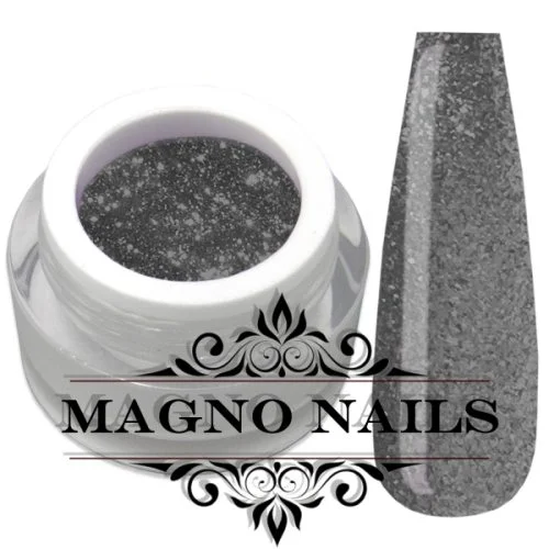 UV Gel - 171 - Chrome Glitter Glam Gel - Warm Grey