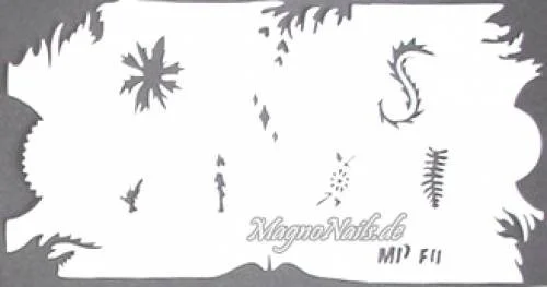 Nageldesign Nailart Nail Art Airbrush Schablone viele Designs