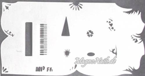 Preview: Nageldesign Nailart Nail Art Airbrush Schablone viele Designs