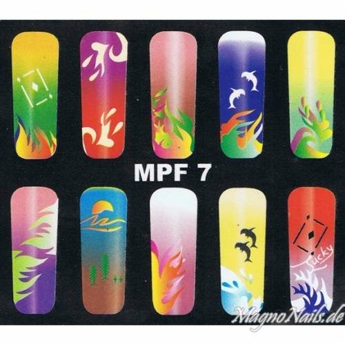 Preview: MPF 7 Airbrush Schablone