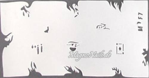 Preview: Nageldesign Nailart Nail Art Airbrush Schablone viele Designs