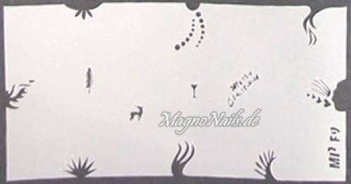 Preview: Nageldesign Nailart Nail Art Airbrush Schablone viele Designs