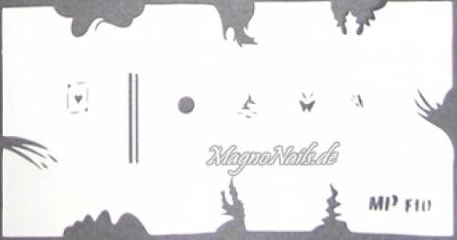 Preview: Nageldesign Nailart Nail Art Airbrush Schablone viele Designs