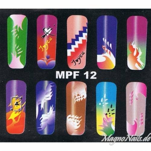 Preview: MPF12 Airbrush Schablone