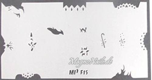 Preview: Nageldesign Nailart Nail Art Airbrush Schablone viele Designs