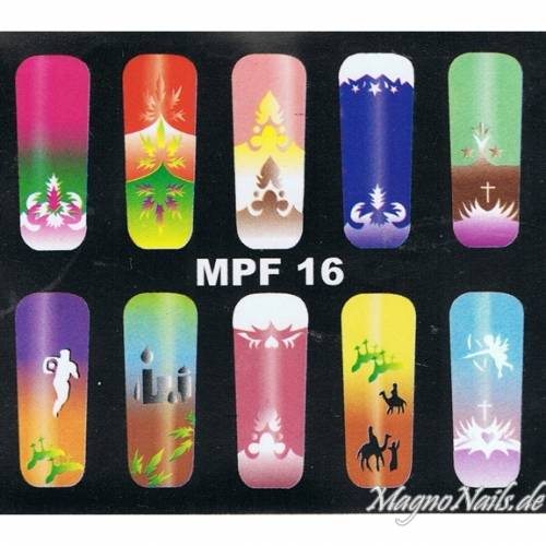 Preview: MPF16 Airbrush Schablone