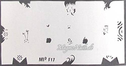 Preview: Nageldesign Nailart Nail Art Airbrush Schablone viele Designs