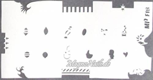 Preview: Nageldesign Nailart Nail Art Airbrush Schablone viele Designs