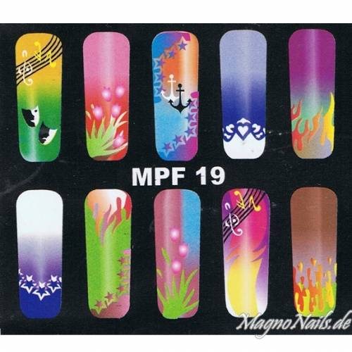 Preview: MPF19 Airbrush Schablone