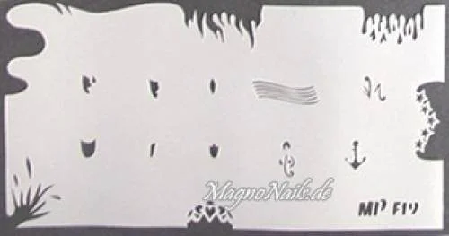 Nageldesign Nailart Nail Art Airbrush Schablone viele Designs
