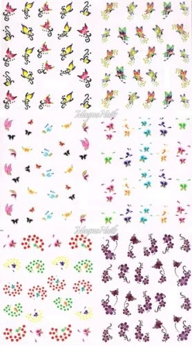 2D Nail Art Sticker