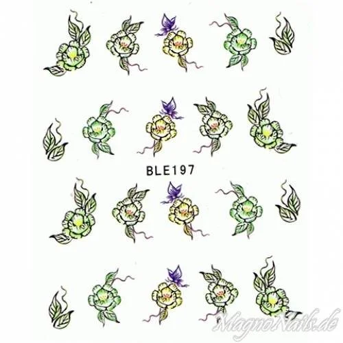 2D Nail Art One Stoke Sticker