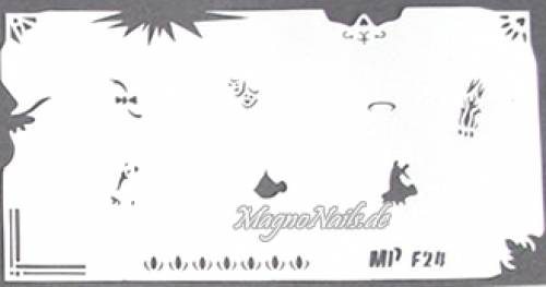 Preview: Nageldesign Nailart Nail Art Airbrush Schablone viele Designs