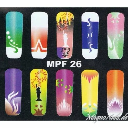 MPF 26 Airbrush Schablone