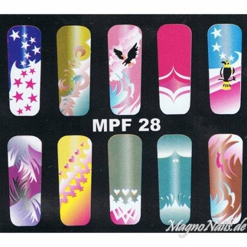 Preview: MPF28 Airbrush Schablone