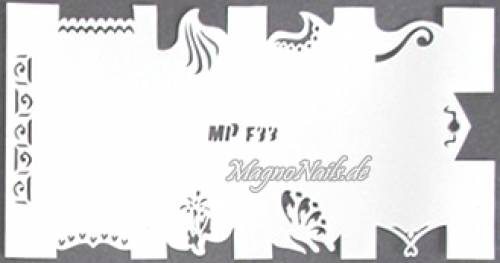 Preview: Nageldesign Nailart Nail Art Airbrush Schablone viele Designs