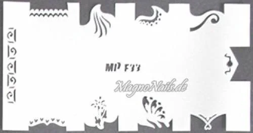 Nageldesign Nailart Nail Art Airbrush Schablone viele Designs