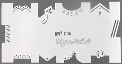 Preview: Nageldesign Nailart Nail Art Airbrush Schablone viele Designs