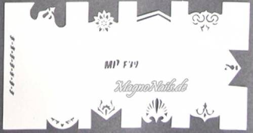 Preview: Nageldesign Nailart Nail Art Airbrush Schablone viele Designs