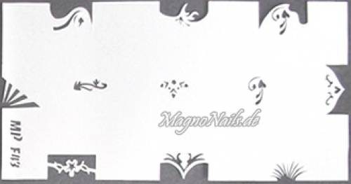 Preview: Nageldesign Nailart Nail Art Airbrush Schablone viele Designs