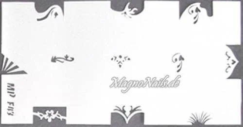 Nageldesign Nailart Nail Art Airbrush Schablone viele Designs