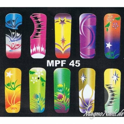 Preview: MPF45 Airbrush Schablone