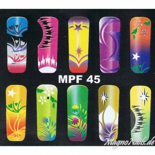 MPF 45 Airbrush Schablone