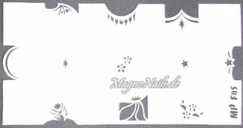 Preview: Nageldesign Nailart Nail Art Airbrush Schablone viele Designs