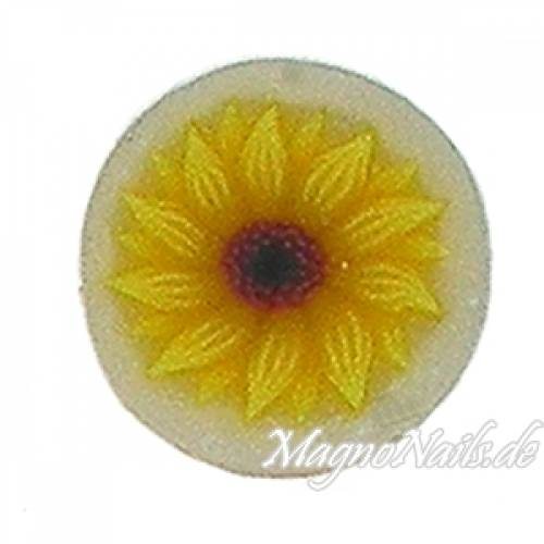 Fimo Stange - Blume sonnenblumengelb