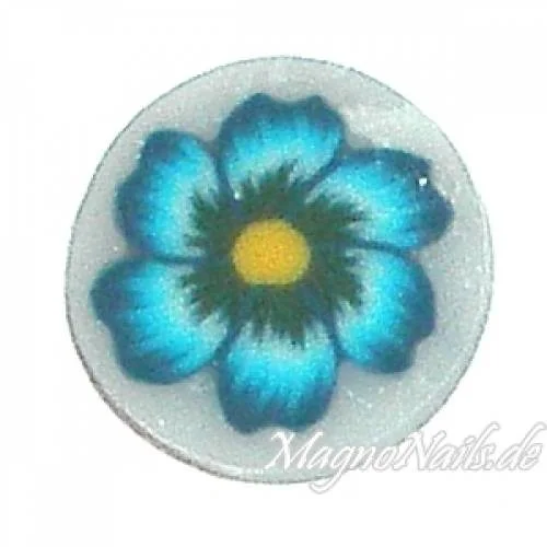 Fimo Stange - Blume dunkelblau