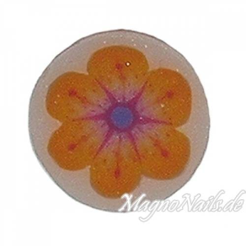 Fimo Stange - Blume orange