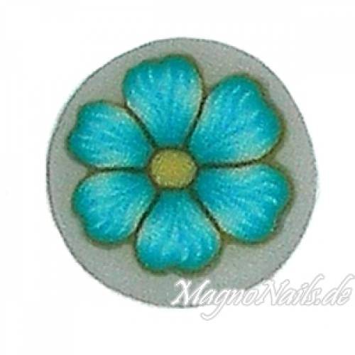 Fimo Stange - Blume türkis