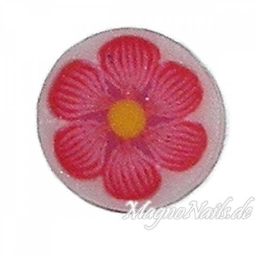 Fimo Stange - Blume rot