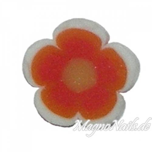 Fimo Stange - Blume orange