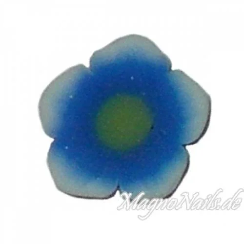 Fimo Stange - Blume blau