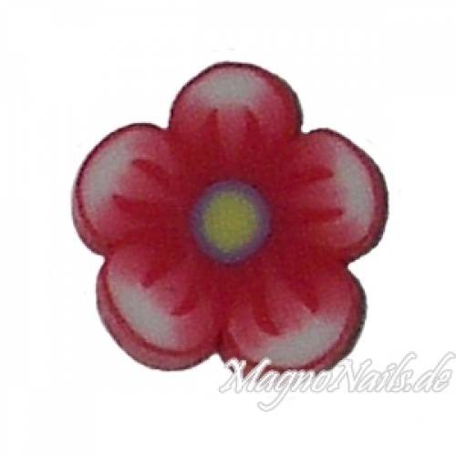 Fimo Stange - Blume rot