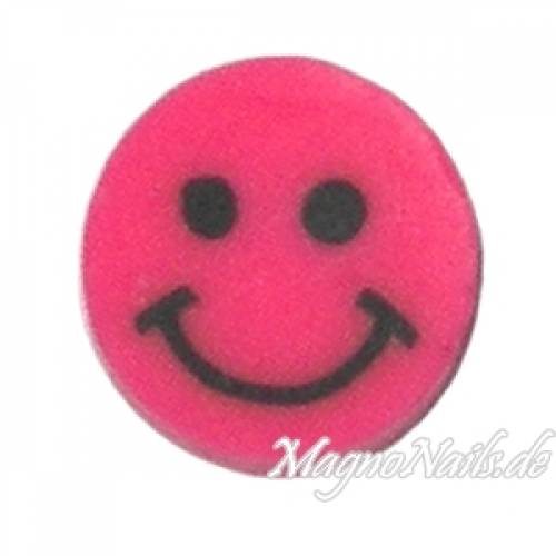 Fimo Stange - Smilie neonpink
