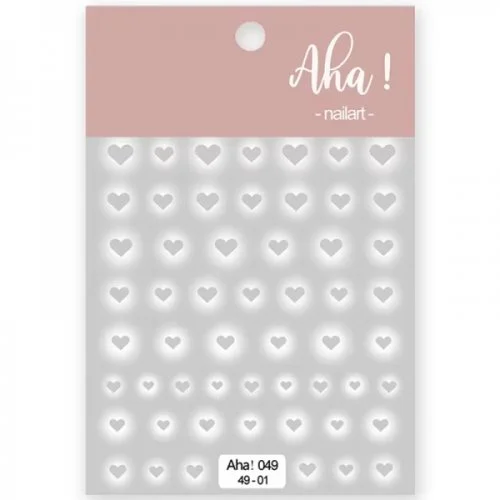 2D Nail Art Sticker - Airbrush Style Herz